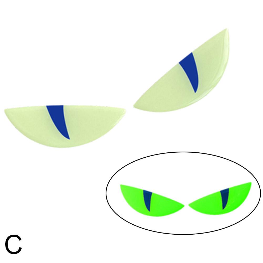Наклейка на мотоцикл с маленьким дьявольским глазом, наклейка на переднее стекло, наклейка на лобовое стекло, модификация автомобиля, светящаяся наклейка с дьявольским глазом, 3D-украшение