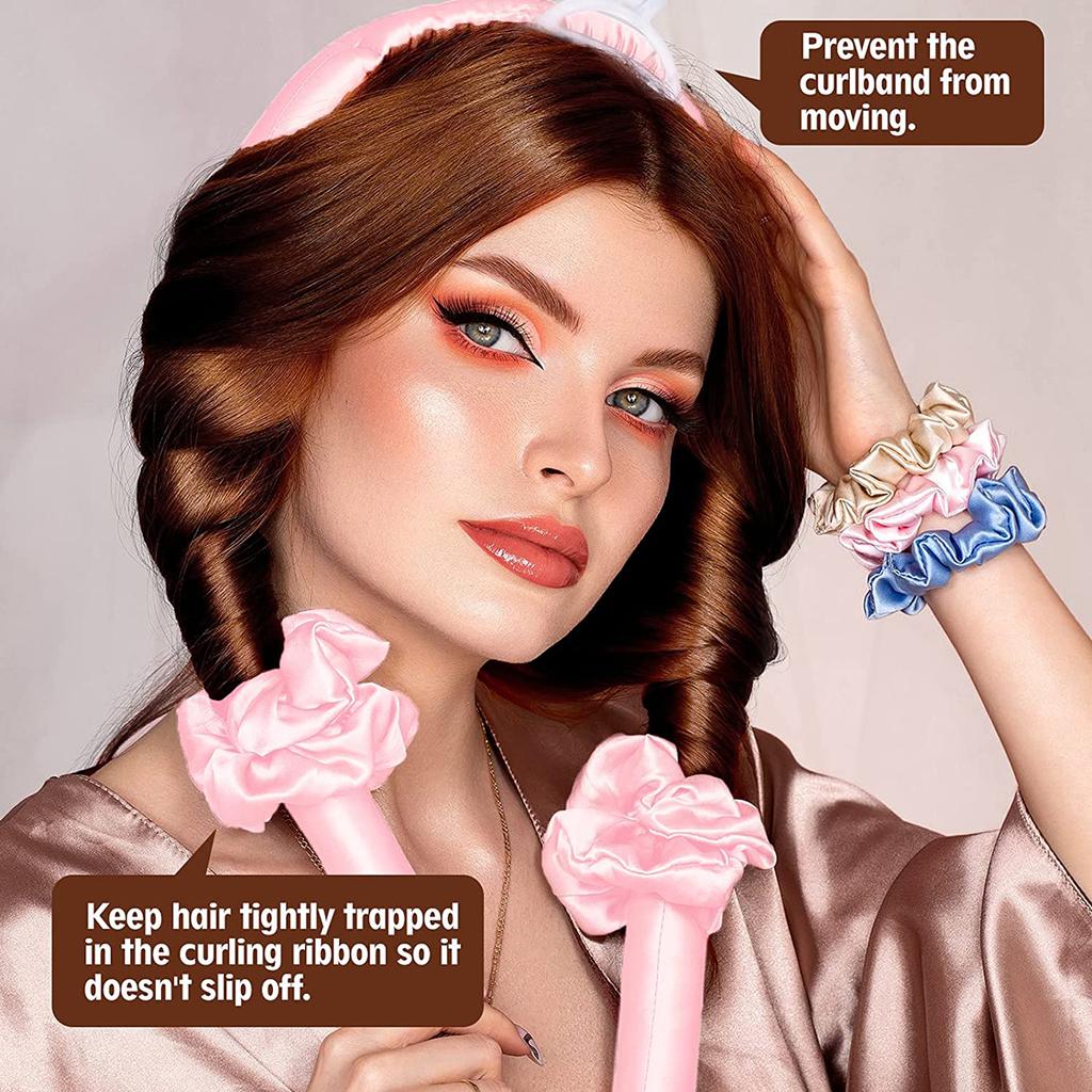 Heatless Curler Hair Curling Iron Headband Lazy Curler Silk Heatless Curling Wand Make Curly Hair Styling Tool Boucleur Cheveux