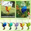 Ukraine Stained Glass Hummingbird Suncatcher Garden Hanging Art Pendant NEW