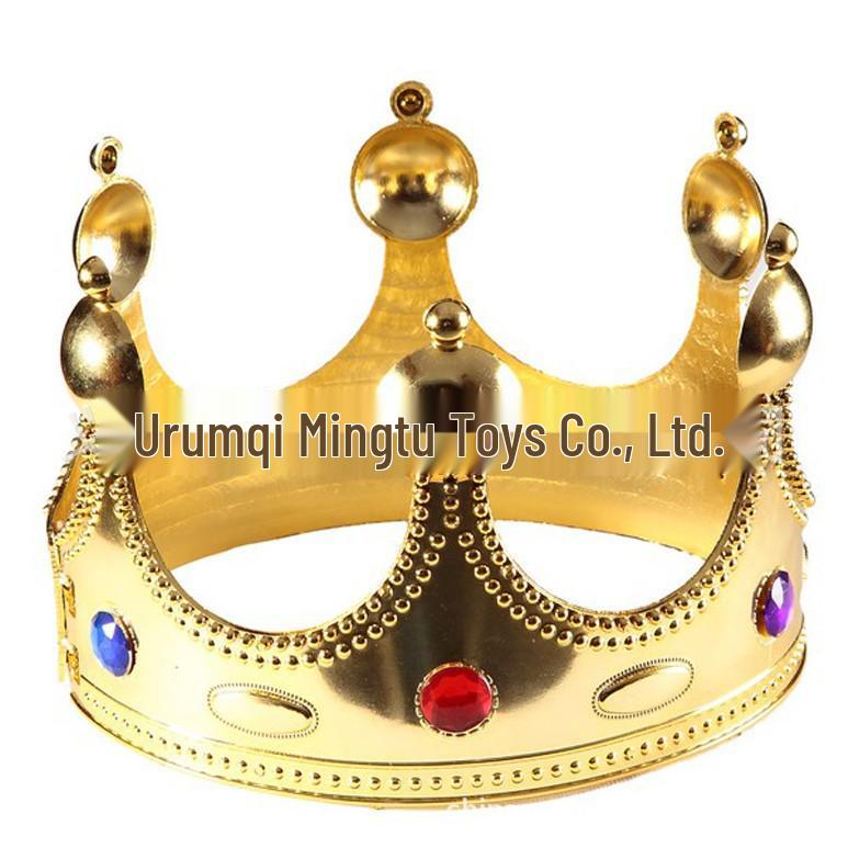 Carnival King Costume Set: Adult Cape, Crown, Hat, & Wand