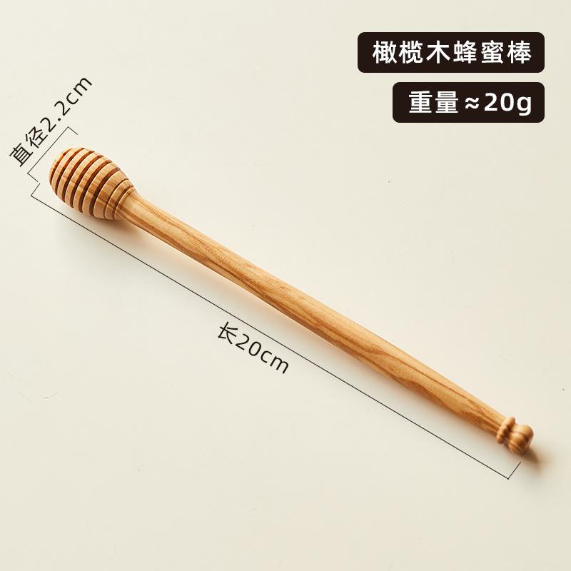 1 шт. Высококачественная оливковая деревянная палочка для меда Цельная деревянная ложка для меда Специальная краска без воска Палочка для смешивания кухонный гаджет
