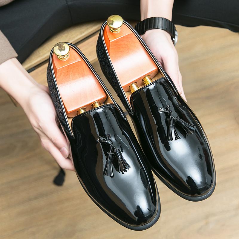 Мужские роскошные золотые мокасины высокого качества на толстой подошве, модные кожаные туфли для ночного клуба, деловая официальная обувь, мужская обувь большого размера