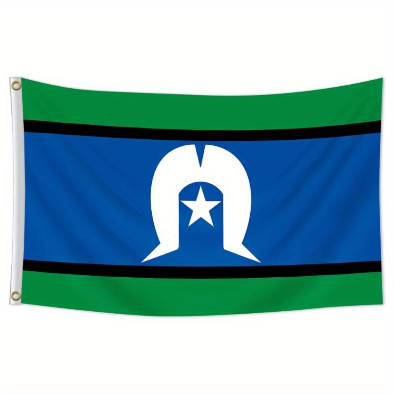 1 Torres Strait Islands Flag | 91.44x152.4cm, Polyester Material, Single-sided Print, Suitable for Indoor and Outdoor Use, an Ideal Choice for Parties
