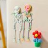 Стикеры на холодильник Yousheng Gothic Skeleton Подвижный скелет Магнит-наклейка на холодильник с 3D-печатью Декор на Хэллоуин Обучающий инструмент