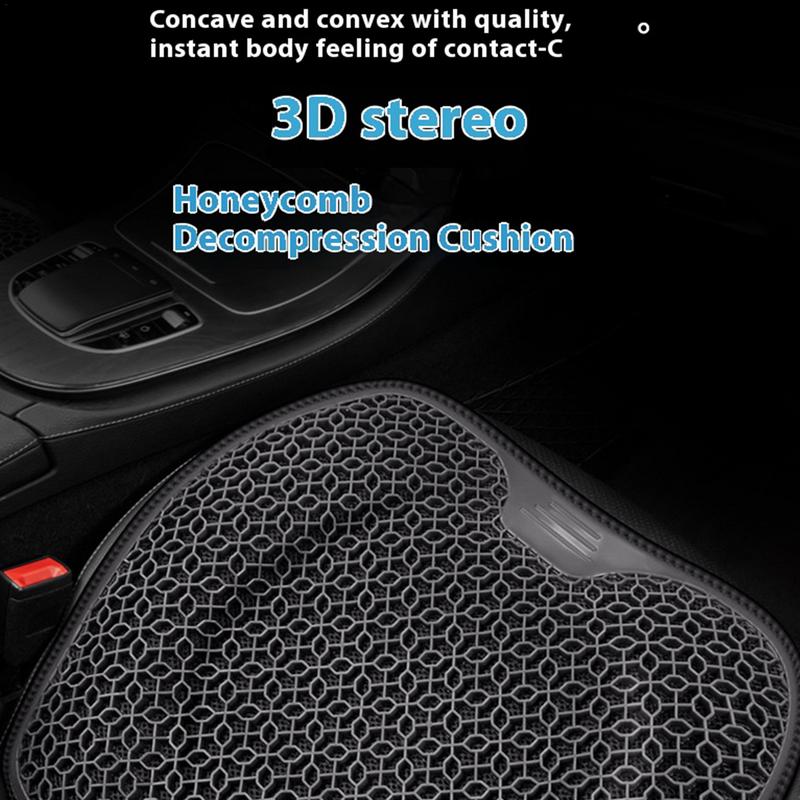 Охлаждающая подушка для сиденья автомобиля, сотовая охлаждающая подушка, нескользящие подушки для вождения, дышащая, охладитель для сиденья автомобиля, 3D, эластичная, дышащая