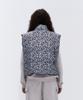 Erer Leopard Print Down Vest Gray
