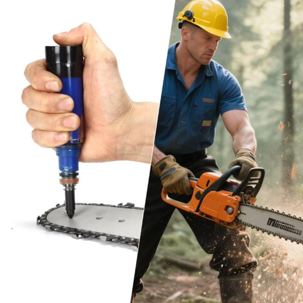Refillable Grease Injector Manual Grease Dispenser Hand Squeeze Grease Tool Guide Bar Maintenance