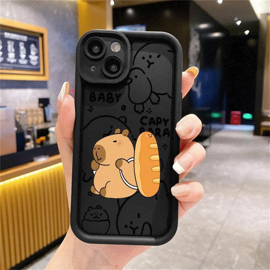 Милый чехол для телефона с капибарой для Realme C35 C30 C55 C67 11 12 C11 C12 C15 C20 C21 C31 GT3 8 7i 8i Narzo50 Capa Cover