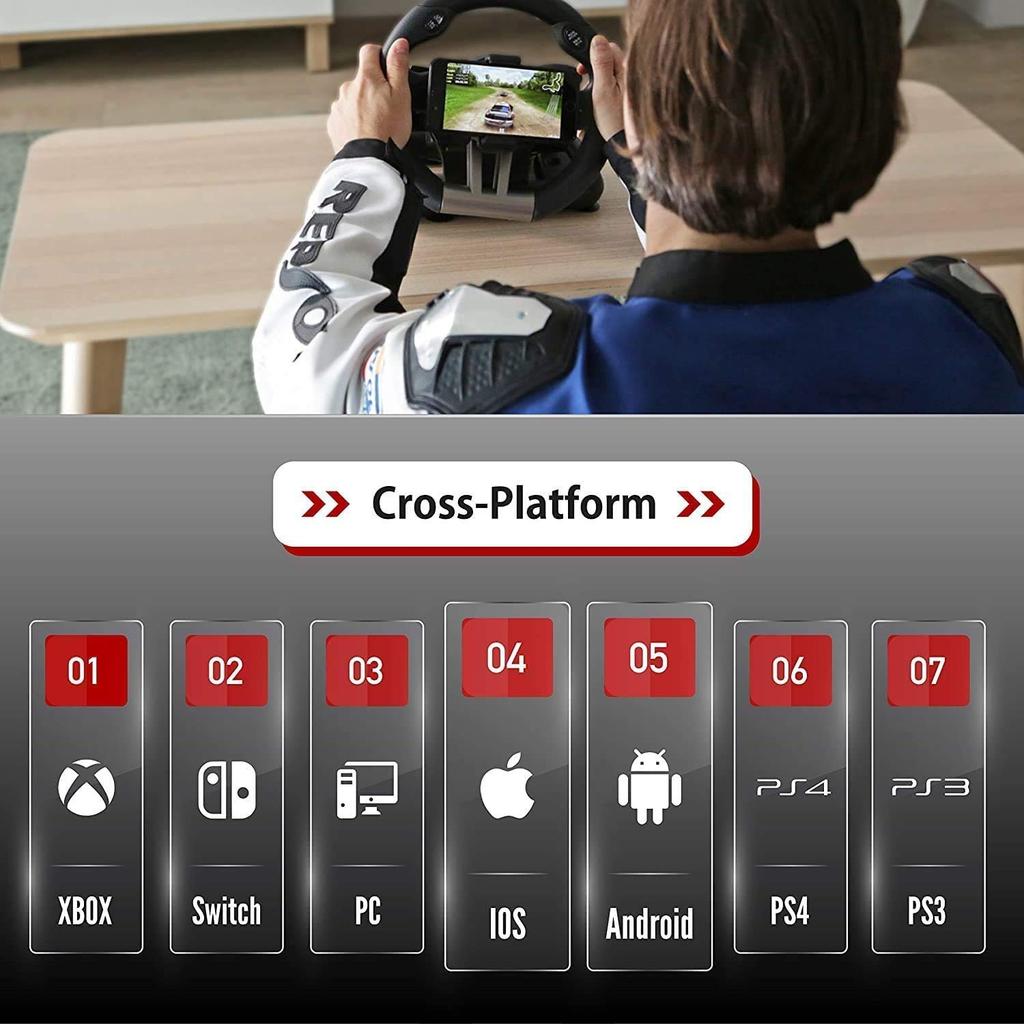 Ручка-контроллер для игровых и смартфонов Serafim, iOS, Android, PS4, PS3, Switch, консолей, ПК, компьютеров R1+
