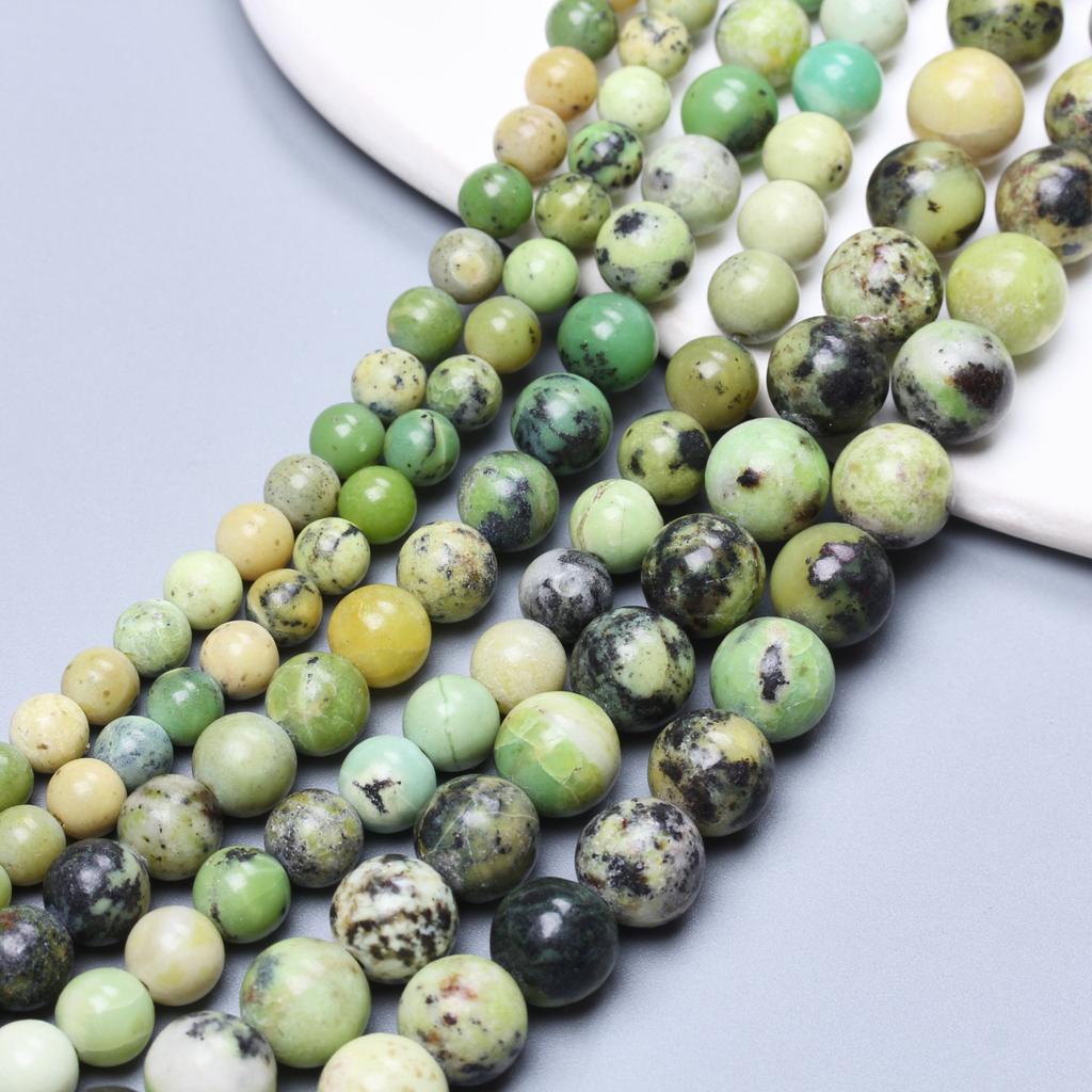 Home Party Supplies Loose Spacer Stone Beads 6 8 10mm Accessories Round DIY Australian Jades Beads Natural Jewelry Making Bracelet 20/30pcs