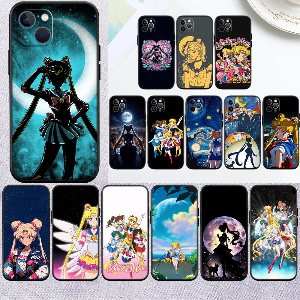 S-Sailors-wallpaper M-Moon Phone Case for Motorola Moto Edge 60 60s 70 G86 G56 G54 E14 G04S G45 G54 G64 Pro Power Neo Fusion