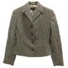 Wool Blend Tailored Jacket 40 Green Women Used