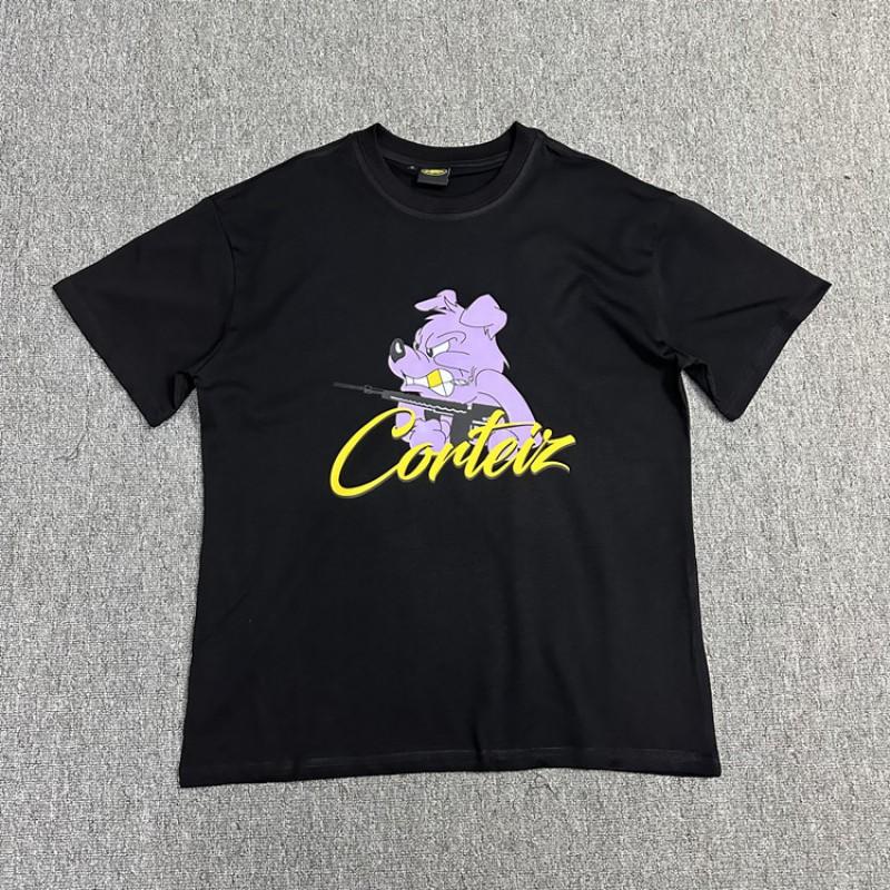 Corteiz Alcatraz Print Tee Unisex Streetwear Hip Hop Skateboard Casual Cotton T-Shirt Loose Fit