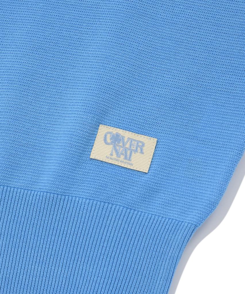 COVERNAT WOMAN Basic V-Neck Knit Light Blue