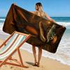 Crocodile baseball bat design quick-dry beach towel, perfect for travel, outdoor sports, jogging, the beach, and swimming