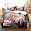 Новый комплект постельного белья Aria The Scarlet Ammo Мультяшный аниме трехпредметный комплект Взрослый Детский Спальня Комплекты пододеяльников 3D-принт Каваи Аниме