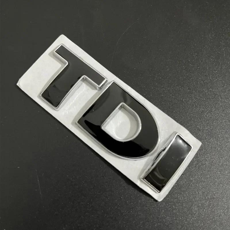 VEMZG1 3D Metal TDI Letters Emblem Badge Sticker Decals for VW Golf 4 5 6 7 JETTA PASSAT MK2 MK4 MK5 MK6 MK7