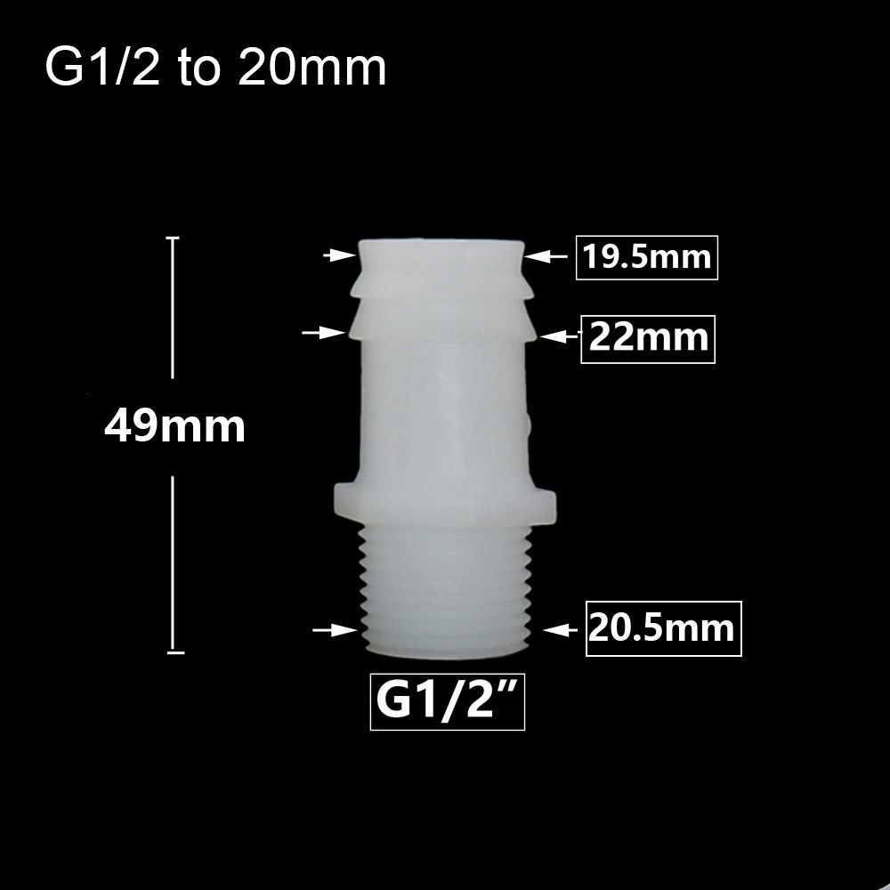 1/10 шт. фитинги для труб, разъем для шланга, система капельного орошения, резьба 1/2 дюйма, муфта для зазубренной трубы