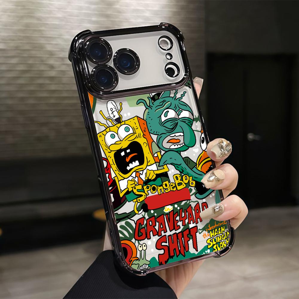 Милый Чехол для Телефона Губка Боб Квадратные Штаны для Xiaomi Redmi Note 15 14 13 12 14C 13C 12C 10C Pro Plus 4G 5G Противоударный Чехол