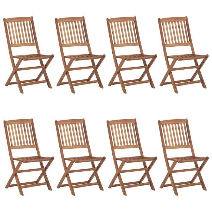 Maison Exclusive - Chaises pliantes 8 pièces en bois d'acacia massif