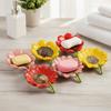 Non-slip Soap Holder Draining Tray Ceramic Soap Tray Creative Soap Case Bathroom Decoration