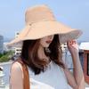 Double-Sided Beach Cap Big Brim Fisherman Cap Spring Summer Panama Hat  Women Men