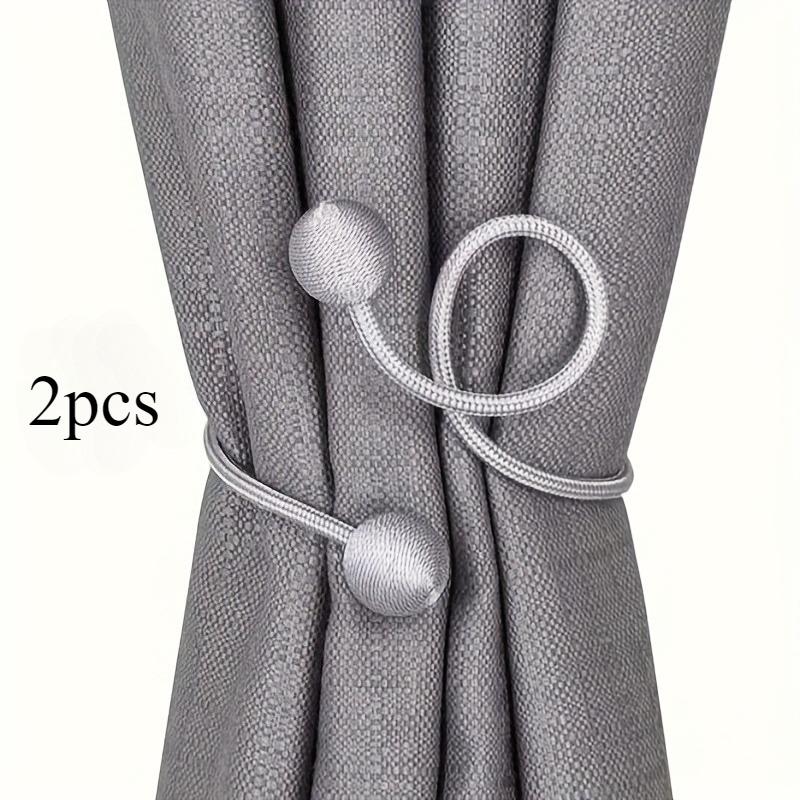 2 шт. Завязки для штор в виде скрученных шаров, Аксессуары для завязывания штор, Креативные подвесные шары на веревке без пробивания отверстий, Современный простой