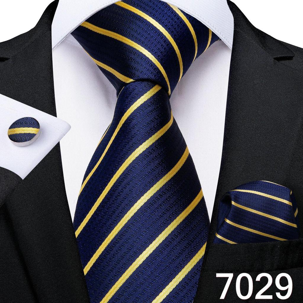 Dibangu Мужской галстук, карманный квадратный набор запонок для свадебной деловой вечеринки