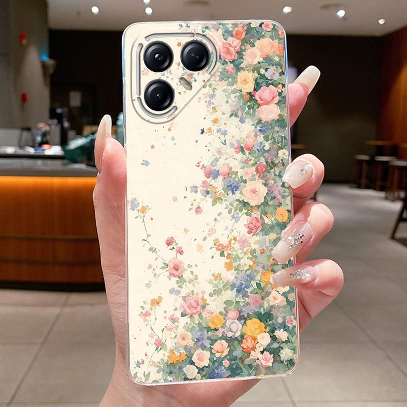 Для Tecno Pova 7 Pro LJ8 Чехлы Pova7 Ultra LJ9 Neo LJ6 LJ7 Funda Цветок Бабочка Чехол для Телефона Мягкий Силикон Прозрачный ТПУ Чехол