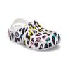 Crocs Классические клоги Открытые плоские сандалии Детская обувь Леопард 207017-1D1