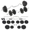 VidaXL Dumbbells and Barbells 30 Kg Weight Plates Fitness Bodybuilding 91401