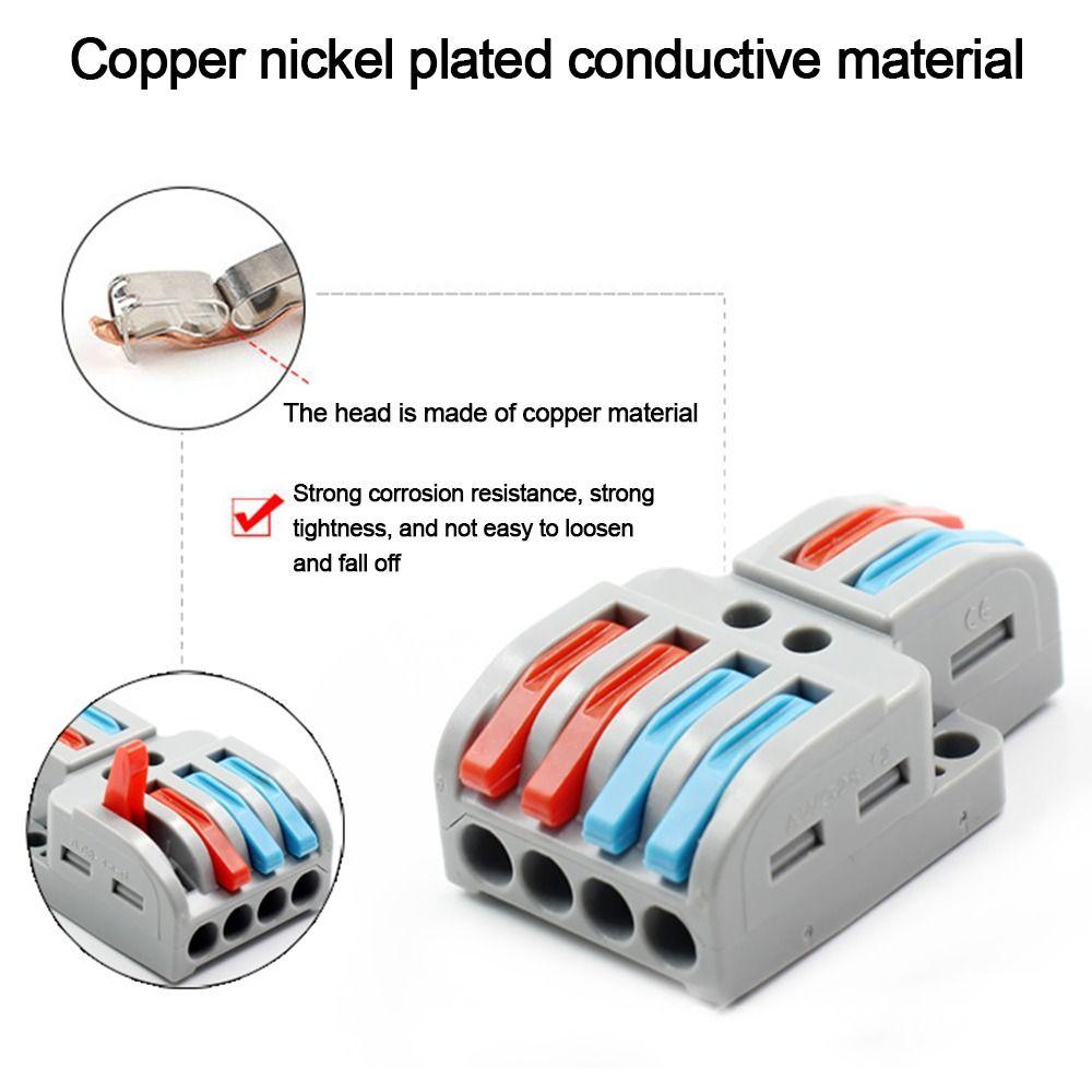 Мини-быстрая клеммная колодка Универсальные компактные клеммные колодки с быстрым разъемом Электрические
