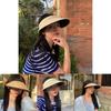 Elegant Widebrim Womens Straw Hat For Sun Protection And Shield Uv