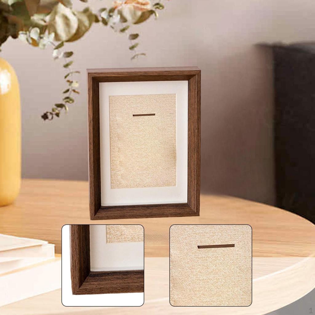 Case Frame Tabletop Decor Multipurpose Gifts Photo Shadow Box for Runners