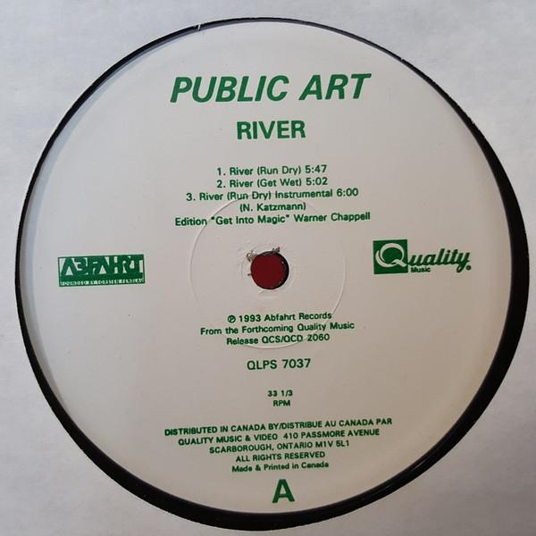 12-дюймовая пластинка PUBLIC ART Река QLPS7037 Quality Music 1994 Канада Танцевальная Электроника Б/у
