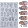 New Nail Art Stickers Halloween Pumpkin Ghost Love Spider Web Cute Cartoon Adhesive Nail Stickers