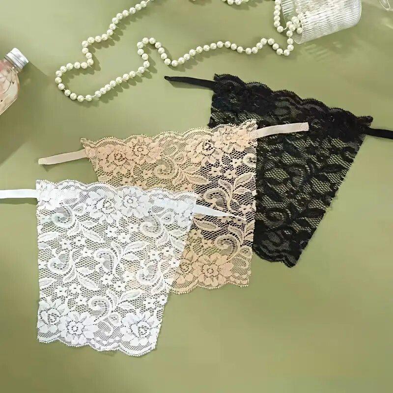 Good Wrap Chest Anti Peep Inner Covering Cover Underwear Bra Accessories No Trace Invisible Lace Short Style Undergarment Anti-Light Undergarment