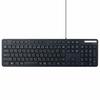 Elecom Wired Keyboard TK-FCM108KBK Thin Membrane Type Antibacterial Full Size with Numeric Keypad Black