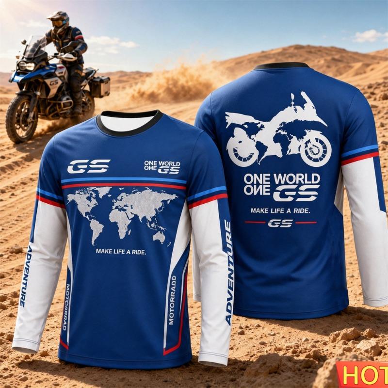 Autumn Men's Cotton T-shirt Men's women's Outdoor Cycling long sleeved T-shirt Motorcycling Breathable Wear Top For Daily Riding