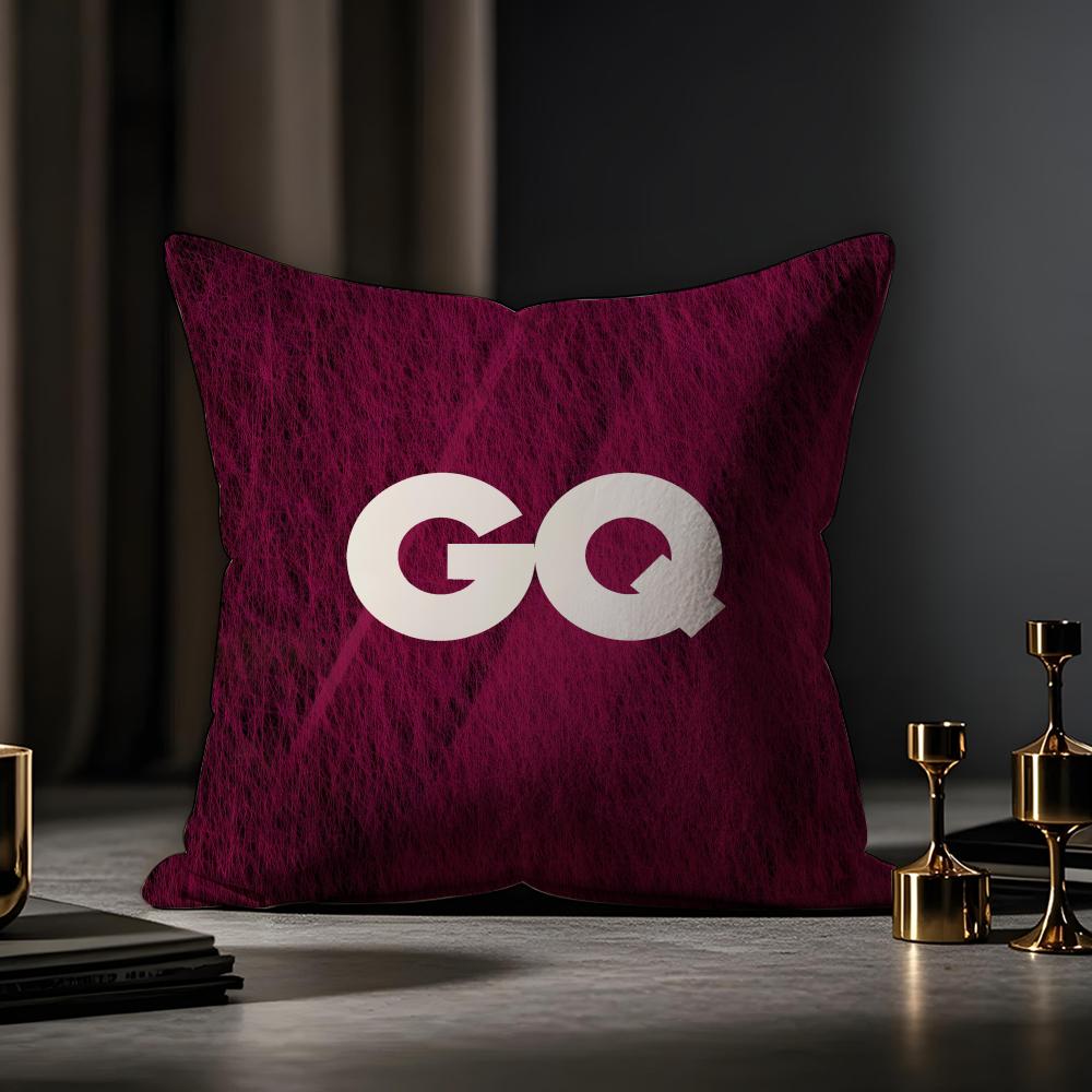 Чехол для подушки GQ Magazine, наволочка от пылевых клещей, невидимая молния, шелковистый короткий плюш, чехол для диванной подушки