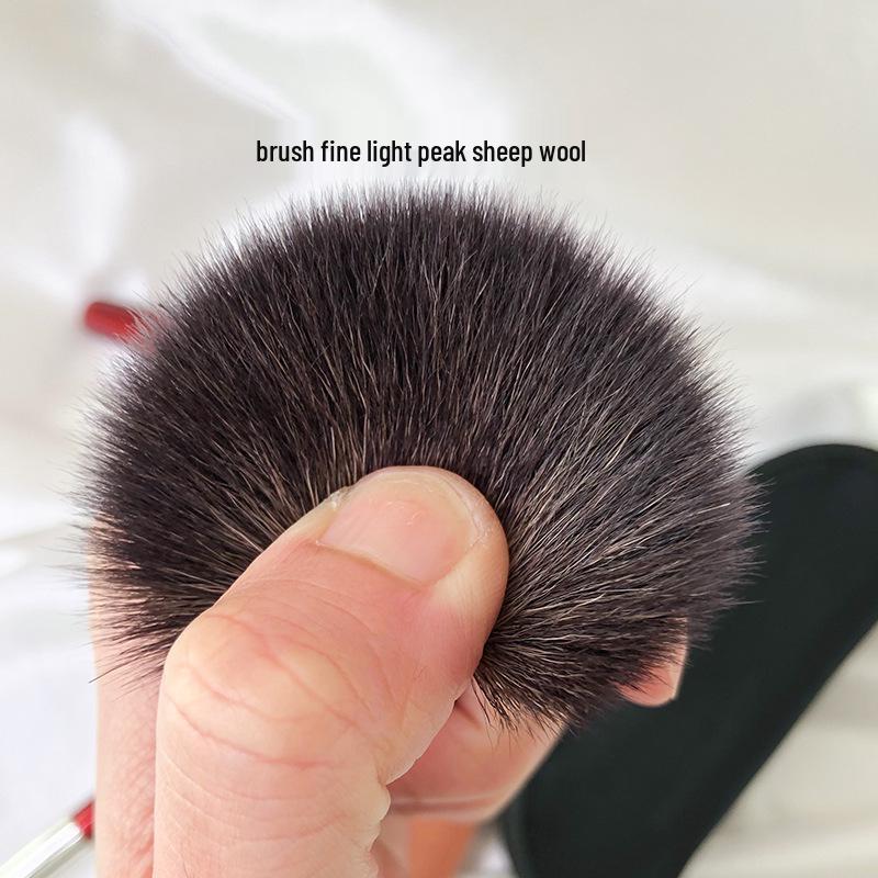 Portable Mini Animal Hair Makeup Brush Set - Soft Brushes for Eyeshadow, Powder, and Blush - Perfect for Beginners