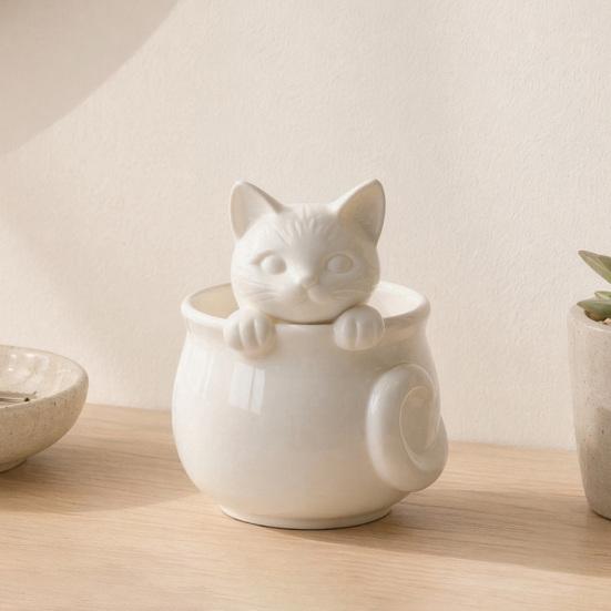 3D-печатная кошачья чашка Yousheng, Милая кошачья кофейная кружка, Кружки с фигуркой кошки, Праздничный и подарочный набор на день рождения для кофе и молочного чая