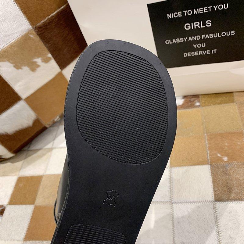 Сандалии женские новые большого размера на толстой подошве в римском стиле с внешней стороны через пряжку пряжка женская обувь