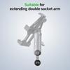 FANAUE Double Ball Mount Adapter 1 Inch to 25mm/17mm/20mm Composite Extension Ball for Ram Mounts Double Socket Arm Accessories 6