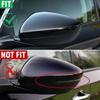 Left Side Mirror Cover Cap Replacement Glossy Black Fits HONDA ACCORD 2018-2022