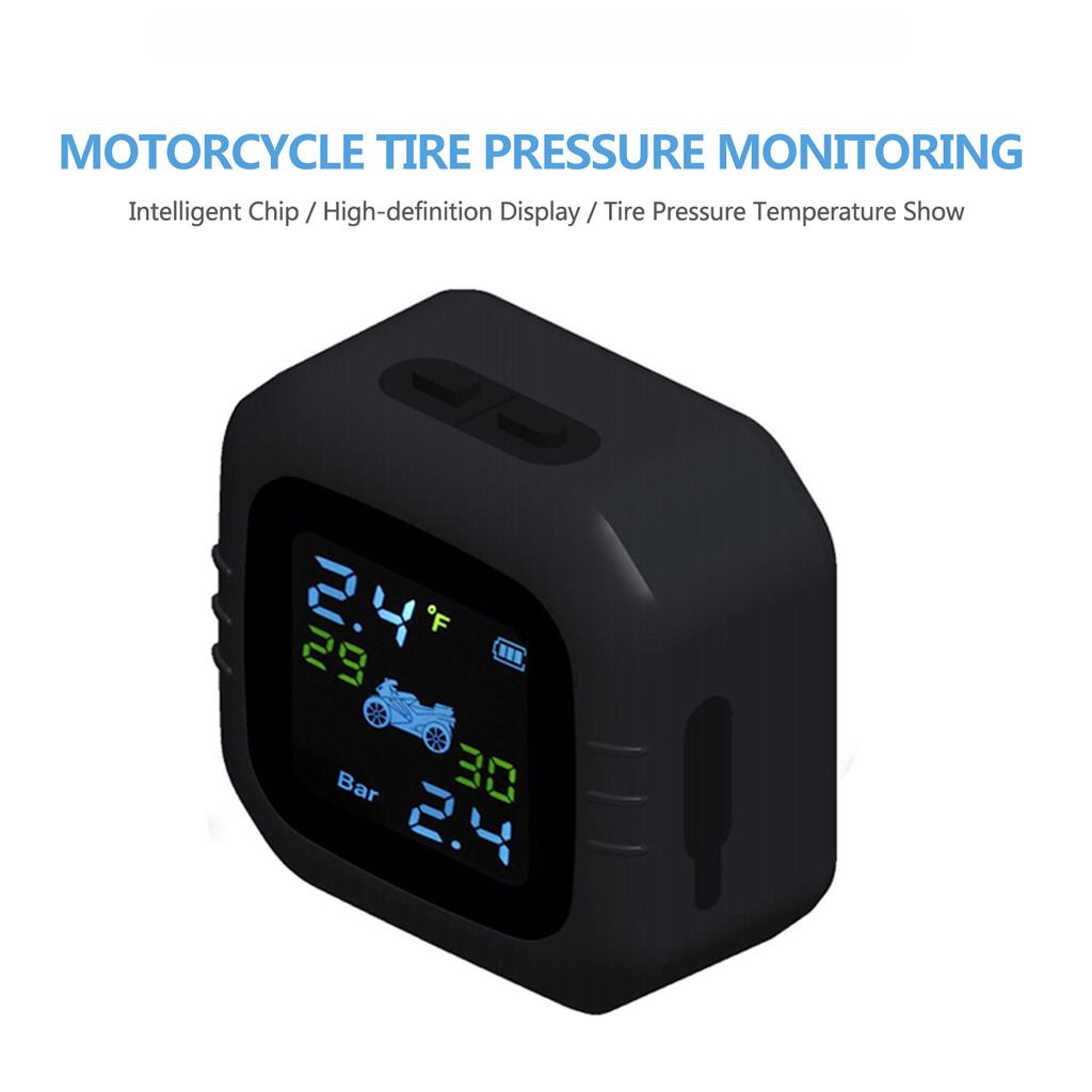 Беспроводная система мониторинга давления в шинах мотоцикла TPMS, 2 внешних датчика, Мотоинструменты