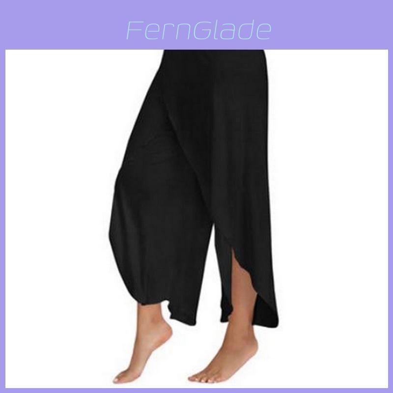 Women's Summer Casual Wide Leg Pants In Premium Quality Solid Color Design