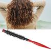 Roller Comb Wooden Pointed Tip Handle Nylon Bristles Hair Styling Brush Comb
