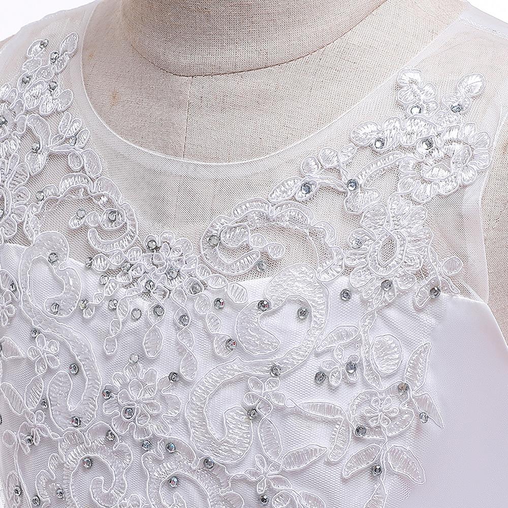 2024 Кружевные длинные платья для выпускного вечера для девочек, детские платья подружки невесты для девочек-подростков, праздничное платье для девочек, детское вечернее платье принцессы, официальное свадебное платье