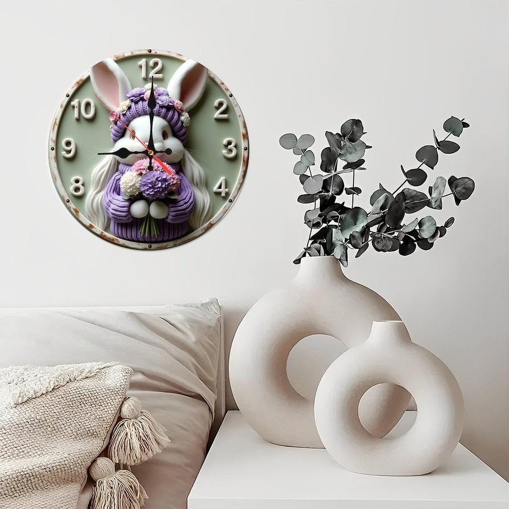 High-Torque 25x25cm Wood Wall Clock for Longer Clock Hands